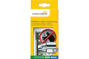 Schellenberg 16003 Gancio di sicurezza per tapparelle Mini/Maxi, 2 pezzi