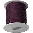 EmbroideryMaterial 1MM Nylon Thread for Jewellery Making, Sewing, Beading, Aari Work, Crochet Bag, Cricket Bat, Craft, Thread for Bracelet Making, Rakhi Making Thread (1mm, 85 Meters, Lavander)