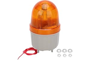 YWBL-WH Ostrzegawcza BERM, światło Stroboskopowe LED, Ostrzegawcza 5W 220V AC LED Dźwięk i Oświetlenie Sprzęt Alarmowy, do Biura, Akcesoria Oświetleniowe (Żółty)