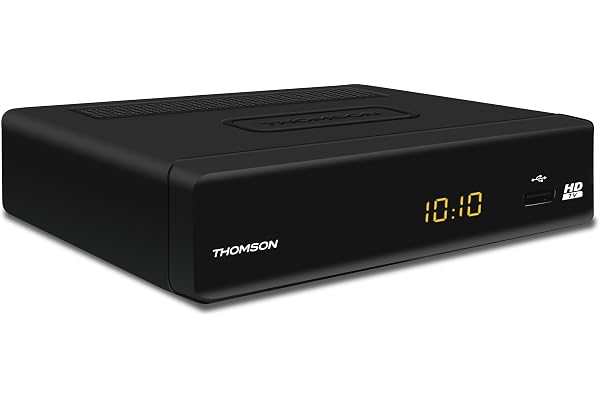 Thomson THT504+ Décodeur TNT Full HD (Tuner DVB-T HD, HDMI, Péritel, Audio Numérique, USB) Noir