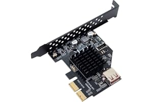 Chenyang CY PCI-E Expansion Card,PCI-E Express Card to USB 3.1 Type E Front Panel Socket & USB 2.0 Adapter for Motherboard
