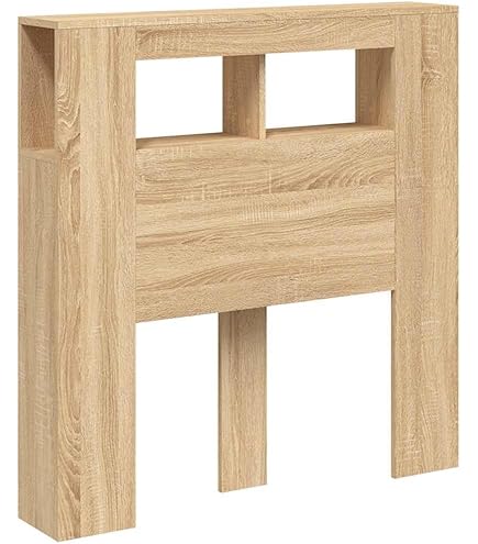 Armoire De Tête De Lit Sonoma Gris 180x18,5x104,5 Cm - Tête De Lit Sonoma Gris 180x185x1045 Cm Tete De Lit Meuble De Chambre Rangement Mural Design Moderne Bois Dingenierie 86011558