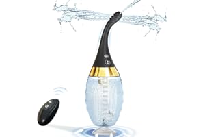 WHIGMALEERIE 500ML Enema Bulbo para Limpieza de Colon - Ducha Anal para Hombre Mujer con 5 Velocidades & Pantalla LED, Irrigador de Estreñimiento Limpieza Rectal Masculina Lavado Vaginal Femenino Bidet Portatil