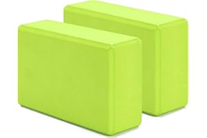 G5 HT SPORT Briques de yoga [simples ou en couple] Blocs de yoga haute densité et support, antidérapants, hypoallergéniques | 22,5 x 15 cm, épaisseur 7 cm
