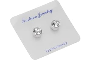 ‎YINHING Ohrringe Zum Abnehmen, Magnetische Ohrringe, Nicht Durchstochener Magnetischer Ohrstecker, Stimulierender Akupunkturpunkt-Ohrring für Damen und Herren(Transparentes Weiß)