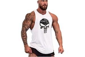 COWBI Camiseta de Tirantes Hombres Deportiva Culturismo Fitness Tank Top sSport Sin Mangas T-Shirt
