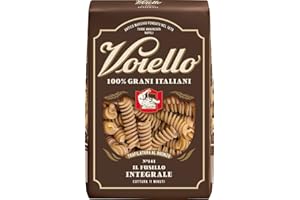 Voiello Pasta Fusilli Integrale n.141, Pasta Integrale 500g, Grani 100% Italiani, Trafilatura Al Bronzo