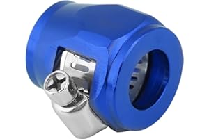 TEFOLA Fascetta per tubo carburante olio per auto, connettori per tubo flessibile con clip per tubo dell'acqua(AN8-Blu)