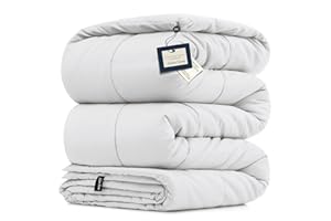 Adam Home Single Duvet 10.5 Tog All Season Comforter, Lightweight Skin Friendly Quilt, Down Alternative Ultra-Soft Plush Breathable Duvet Single