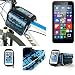 Produktbild Fahrrad Rahmentasche für Microsoft Lumia 640 XL Dual SIM, Fahrradhalterung Rahmenhalterung Handyhalterung Fahrradtasche Handy Smarpthone Frame Bag Halterung Bike mount Wasserabweisend, blau - K-S-Trade(TM)