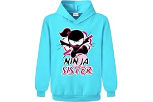 FORLCOOL Ninja Kidz Merch Girls Hooide Cotton Tops Kids Pullover Boy Jumpers