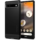 Spigen Rugged Armor Case Compatible with Google Pixel 6a, Black