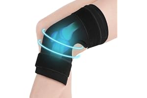 ABUBU Rodillera de Gel para Terapia de Frío y Calor, Reutilizable, Lesiones y Dolor de Rodilla, Esguinces, Artrosis, Menisco, Lycra, Suave, RODILLERA