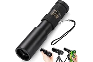 JOCOSA 10-30x25 Monocular Telescope with BAK4 Prisms & FMC Lens, Zoom Monocular with Smart Phone Adapter Tripod, Portable Mini High Definition Monoculars for Bird Watching Traveling Hunting