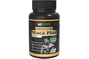 AG nature Maca péruvienne noire extra forte 8050 mg 120 gélules - Complexe à haute dose d'Ashwagandha, Ginseng, Tribulus Terrestris et Shilajit Pur