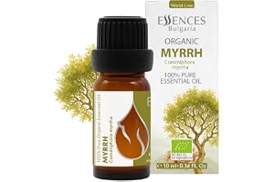 Essences Bulgaria Organisk Myrraolja 10 ml | Commiphora myrrha | 100% ren och naturlig | Outspädd