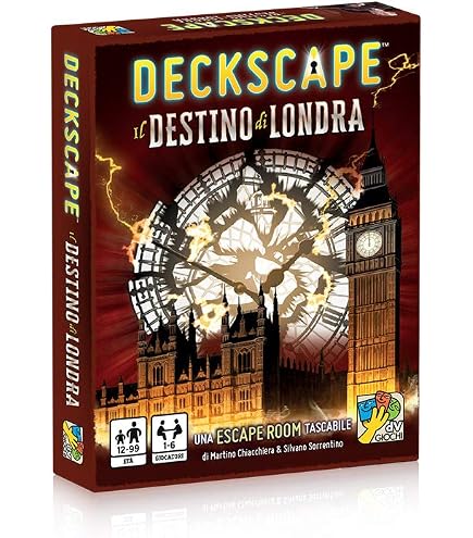 Deckscape – 'Die Fluch Der Sphinx' Escape-Room-Kartenspiel (italienische Edition)
