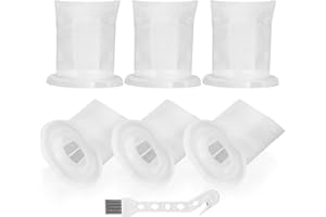 TOMKITY 6 Stück Filter für Vorwerk Kobold VC 100 mit 1 Reinigungsbürste, Kobold vc100 Filter Schmutzfilter Ersatz für Vorwerk VC100 Handstaubsauger