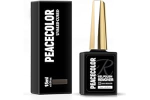 PEACECOLOR 15ML Quita Esmalte Semipermanentes para Uñas, Removedor Esmalte Semipermanente, elimina rápida y fácilmente el Pintauñas Semipermanentes, No Daña las Uñas