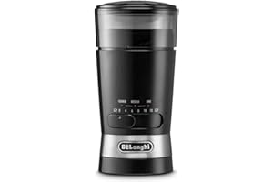 De'Longhi KG210 Electric Coffee Grinder, Stainless Steel, Black