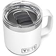 YETI Rambler 10 oz Stackable Mug, Vacuum Insulated, Stainless Steel with MagSlider Lid, White