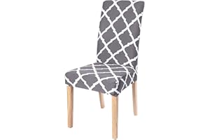 Dioxide Fundas para Sillas Pack de 6 Fundas Sillas Comedor, Fundas Elásticas Chair Covers Lavables Desmontables Cubiertas para Sillas Muy Fácil de Limpiar Duradera - Estilo Nórdico