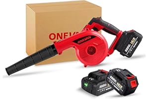ONEVAN Laubbläser Akku, 354 km/h Akku Gebläse Leaf Blower Luftgebläse, Laubbläser mit Akku und Ladegerät, für Beseitigung von Laub, Schlamm, Schnee, Autostaub