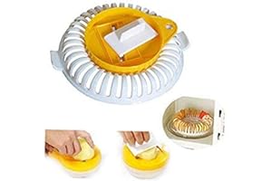 CULER Microwave Oven Potato Chips Maker Apple Fruit Potato Crisp Chip Slicer Snack Maker DIY Set Tray Kitchen Tool Random Color