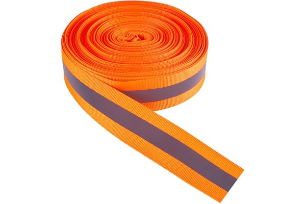 GORGECRAFT 21,8 meter reflekterande band orange vinter hög synlighet reflektor tyg reflekterande säkerhet sy på tejp band ban