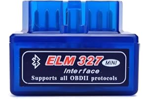NUMLOT OBD II obd2 bluetooth elm327,obd2 diagnostic voiture multimarque,diagnostics système moteur obd-ii,lisez Les Codes de problème de Diagnostic, éliminez Les échecs,pour Android,ios et Windows (Bleu)