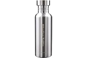 GLOBAL CARE MARKET Nouvelle bouteille d’eau alcaline Grande capacité Nano Energy Water Flask Bouteille de filtre à eau alcaline en acier inoxydable pour améliorer naturellement l’eau potable