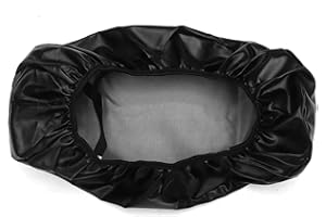 TUKNN Motorrad Sitzbankbezug, Motorradbezug Sitzbankabdeckung Wasserdicht, PU Leder Sitzbezug Motorrad, Schwarz