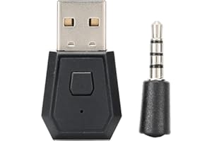 Hopcd USB Bluetooth Adapter, Universal Bluetooth Audio Transmitter/Receiver, Wireless PC Adapter Earphone Receiver for PS4 /SLIM/PRO, Support for A2DP/HFP