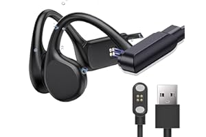 Blueshaweu Kabel do ładowania kompatybilny ze słuchawkami dźwiękowymi kości Relxhome X7S/X7S-2, kabel do ładowania słuchawek Relxhome X7S / X7S-2 (czarny)