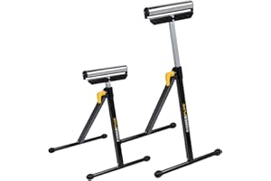 VARO 10823 Faltbare Walzenmaterialständer, einstellbare Höhe, 30 cm Breite, 60 kg max. Laden, Packung von 2