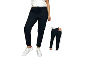 Ballandoro Pantaloni Donna Vita Alta Elasticizzati - Chino Sigaretta Comodi Taglie Forti , Leggins Eleganti Curvy Elastico in Vita Joggers Morbidi Viscosa