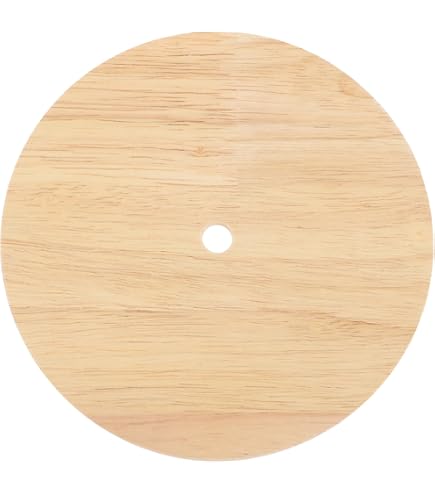 2 Bases En Bois Pour Lampe De Table - DIY, Support éclairage, Présentoir, 10x10x2cm