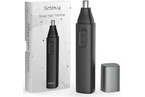 SETONIA Tondeuse pour les oreilles et le nez pour les hommes et les femmes Tondeuse rechargeable avec des lames à double tranchant Nettoyage et lavage faciles