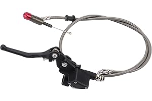 ‎GOOFIT GOOFIT 1200mm Hydraulischer Kupplungshebel Hauptbremszylinder Flüssigkeitsbehälter Hebel Ersatz für 125ccm - 250ccm Vertikalmotor Offroad Motorrad Pit Dirt Bike Motocross ATV Quad Schwarz