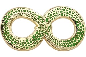 REAL SIC Ouroboros Enamel Pin - Gold Snake Pin - Halloween/Occult/Witch/Alchemy/Tarot Lapel Pin for Jackets, Backpacks, Bags, Hats & Tops