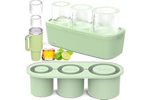 TOWONSHY Kompatibel mit Stanley Cup Eiswürfelform, Silikon Eiswürfelform mit Deckel & Behälter, 3 Fach Eiswürfelschale, Eiswürfel für 40 Oz Tumbler Becher Getränke, Bier, Whisky, Wein, Fruchtpürees, Eiscreme