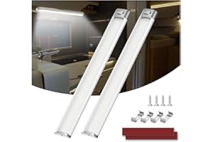Kriogor 2 Piezas 120 LED Barra de Luz Interior LED Coche, 12V-85V 6W Iluminación Interior del Coche con Interruptor, 1600LM 6000K Tubo Lámpara de Coches para RV, Camión, Caravana, Barco