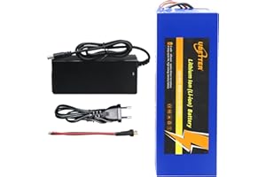 UBETTER 48V 10Ah Ebike batteria al litio, E-fscooter batteria con BMS, 10AH batteria bici elettrica con caricabatterie 2A per 250-1400W bici elettrica, scooter, motore (48V 10Ah)