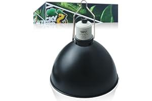 LUCKY HERP Lampe chauffante pour Terrarium en dôme, lampe UVA/UVB pour reptiles 250W, lampe chauffante pour tortue à réflecteur en aluminium