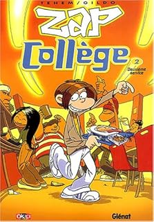 jaquette livre Zap collège, Tome 2 : Deuxième service