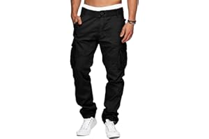 YAOHUOLE Pantalon Cargo Homme Pantalon De Travail Homme Pantalon Cargo Homme Taille Elastique Cargo Homme