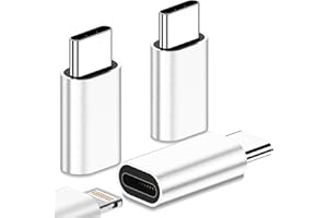 Yootech Adattatore da Lightning a USB C Per iPhone 15/15 Pro/15 Pro Max/15 Plus (3 Pezzi), Connettore USB C di Ricarica Per Samsung S23/S21/Note, Trasmissione Dati, Per Google/Pad, Non Per Audio/OTG