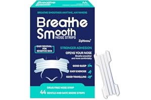 ZIPYEEOU Nasal Strips Nose Strips Anti Snoring Aids for Men Snore Strips 44 Count Nose Strips for Breathing Anti Snoring Drug Free Men Women Night Sports Cold Use Better Breathe Sleeping Aid Right Left Passage