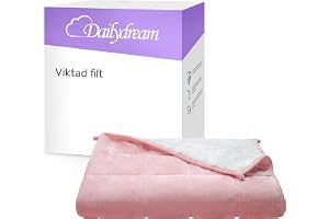 Dailydream terapeutisk tyngdfilt i mjuk fleece, 4,5 kg för vuxna, 135x200 cm
