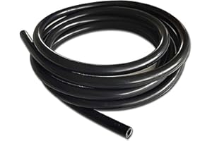 ANBOO 5m Durite Essence 3mm, Tuyau à Vide en Silicone,Tube en Silicone Haute Performance de 3mm de Diamètre Intérieur et 6mm de Diamètre Extérieur, Résistant à Haute Température
